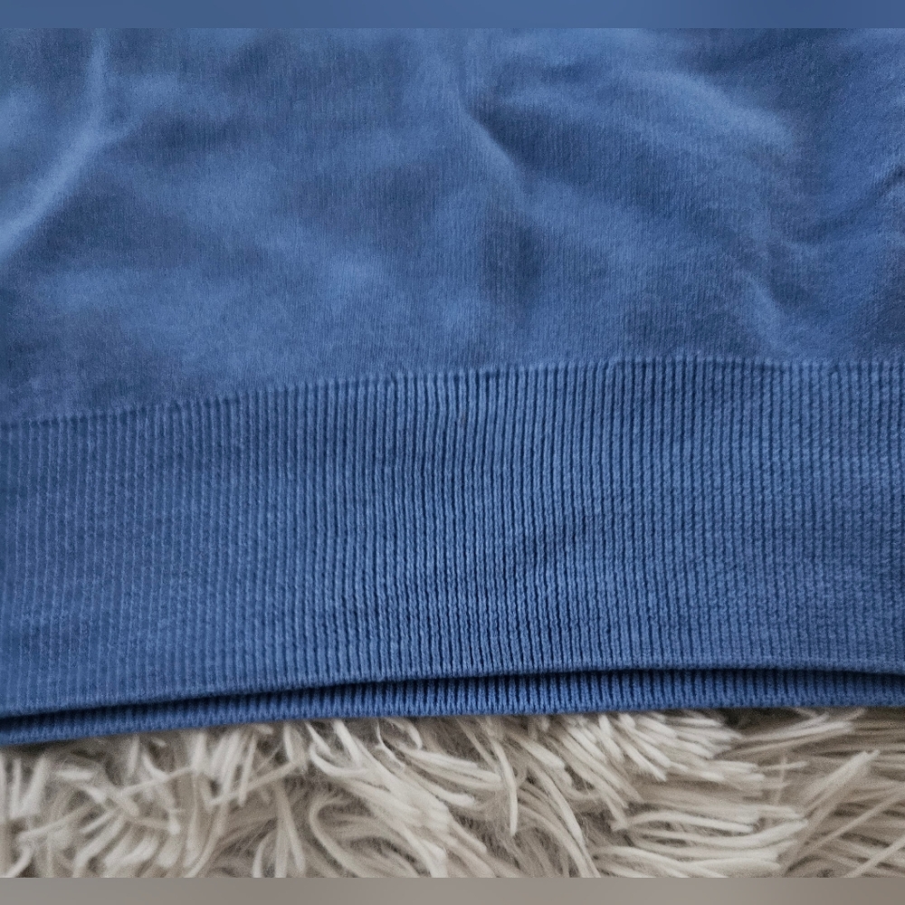 NWT Polo Ralph Lauren Cotton Embroidered Logo Crewneck Sweater Blue Mens XL - Picture 9 of 16